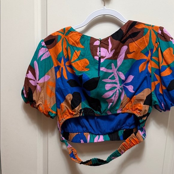MINKPINK Colorful Floral Crop Top - Picture 6 of 8